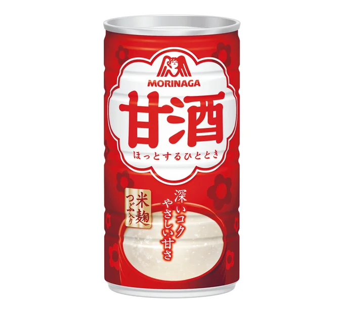 売り上げNo .1(※)赤い缶でおなじみの定番品「森永甘酒」