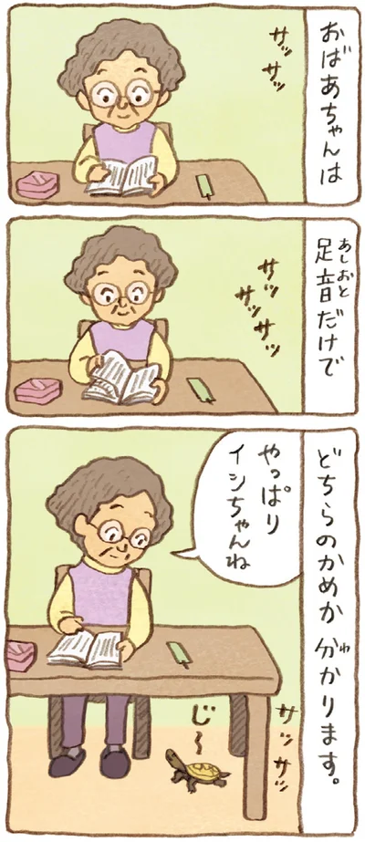 『おばあちゃんとかめ 何げに楽しい2匹とのくらし』より