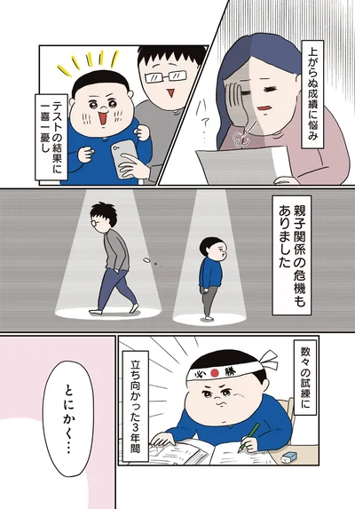 上がらぬ成績に悩み
