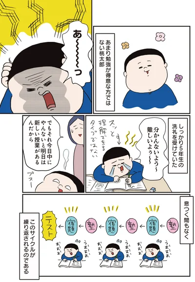 5年生の洗礼を受けていた