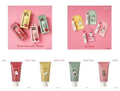 どのにゃんこにする？見た目も香りも違う4種展開。ギフトにもぴったりな、mofusandのハンド＆リップケア