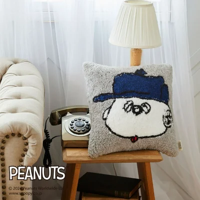 スヌーピー 棒針編みで作るクッションカバーキット〈オラフ〉