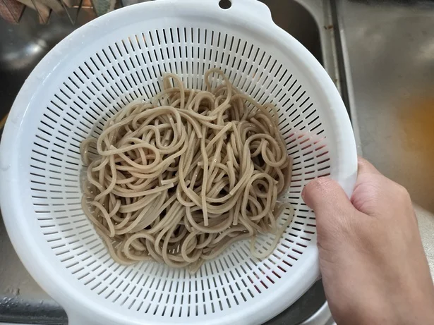 油のぬめりを取るように、しっかりとしめる（▶︎完成！）