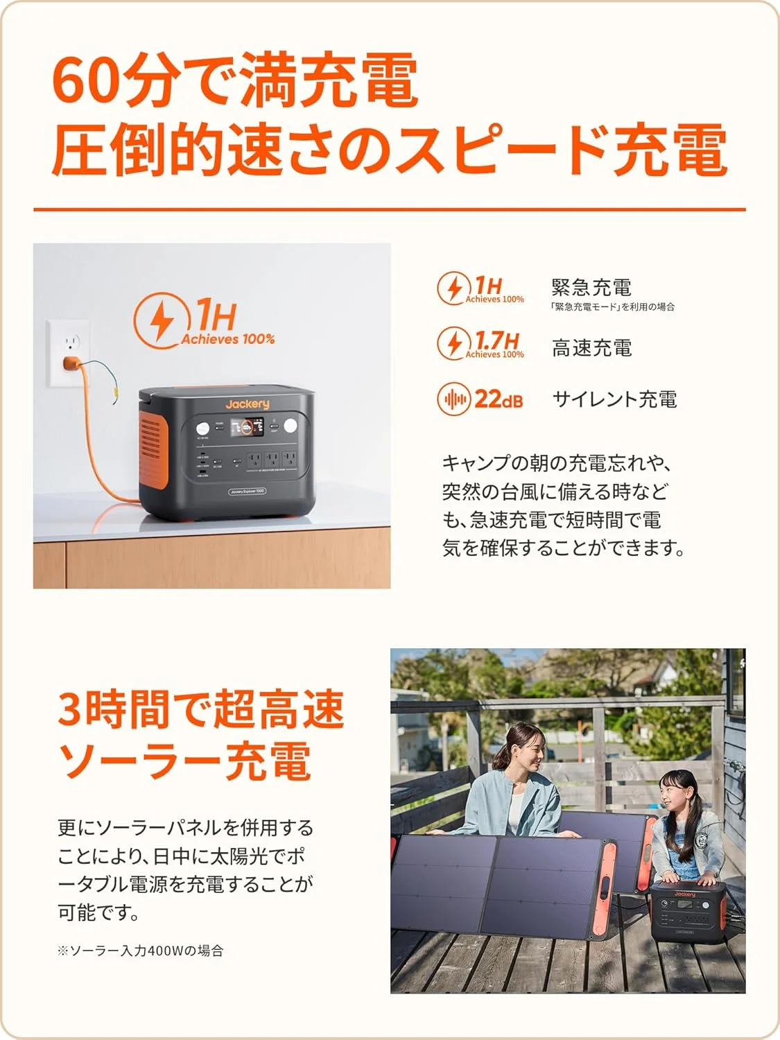 Jackery 1070Wh ポータブル電源 ソーラーパネル 地震対策 発電機 防災準備】今なら半額＆8000円バッグ無料！超人気「Jackeryポータブル