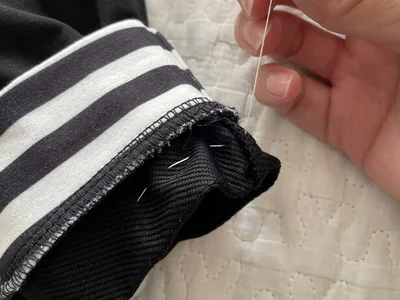 糸を抜くだけでOK！穴も目立ちません（▶︎応用ワザもチェック！）