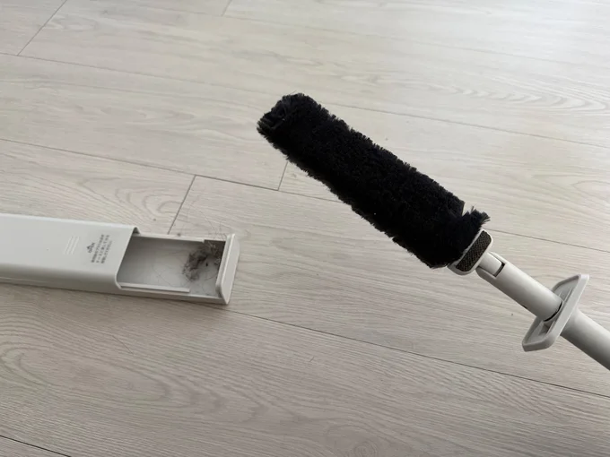 取れたホコリがケースにたまる仕組み