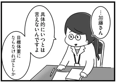 目標体重にならなければとしか