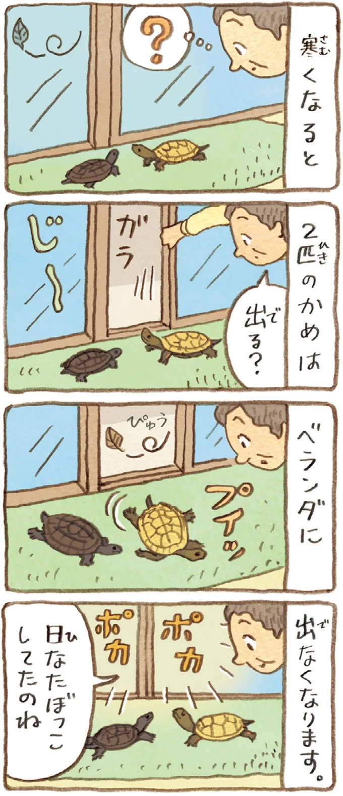 日なたぼっこしてたのね