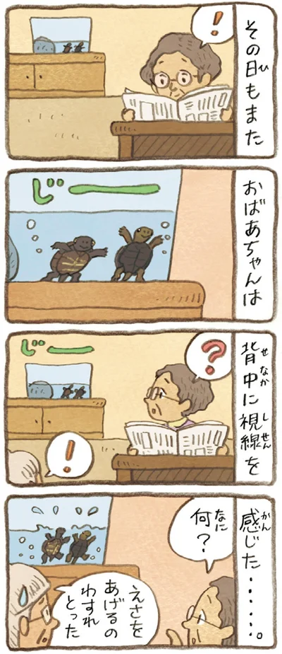 えさをあげるのわすれとった