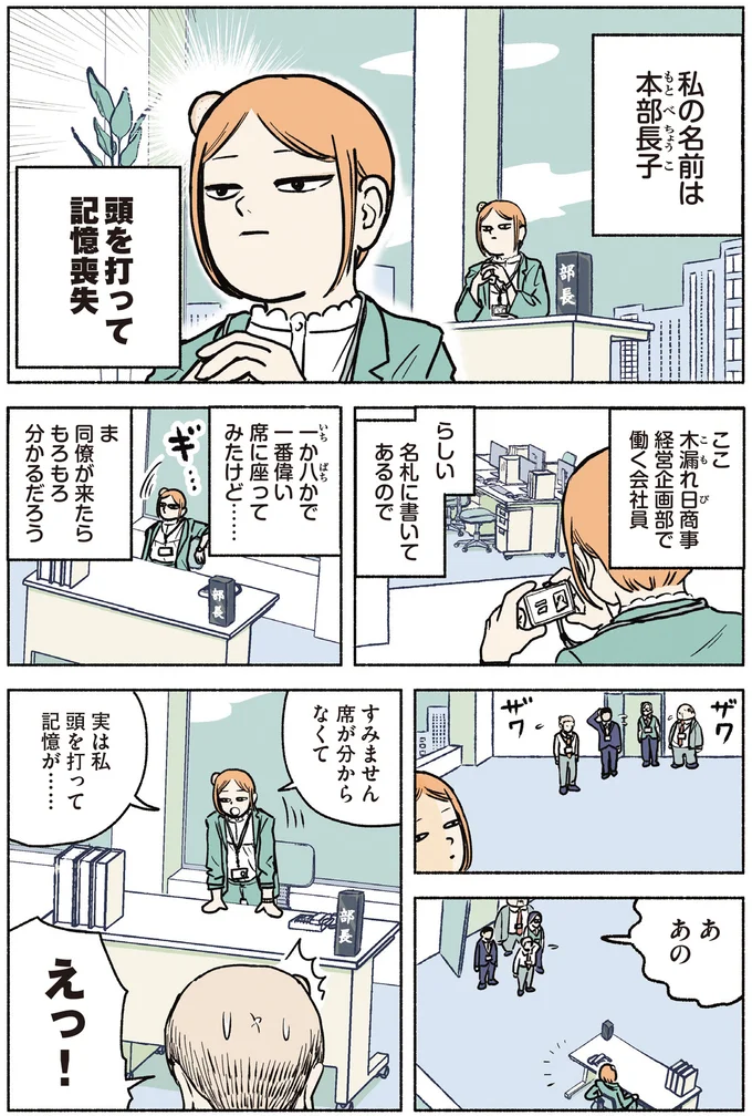 頭を打って記憶喪失