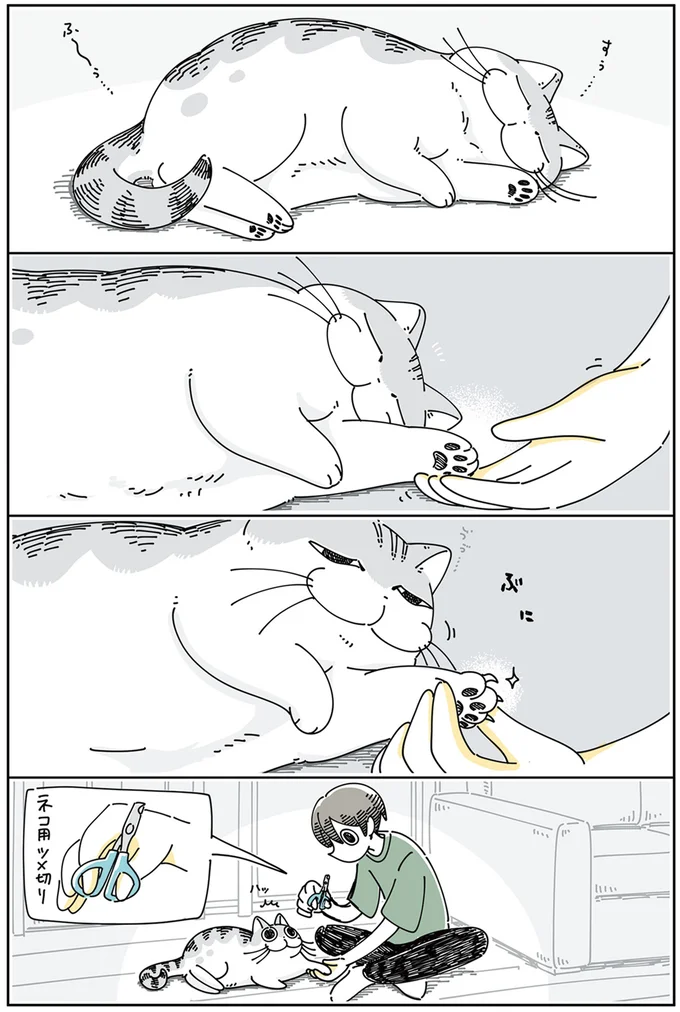 眠いうちにツメ切り