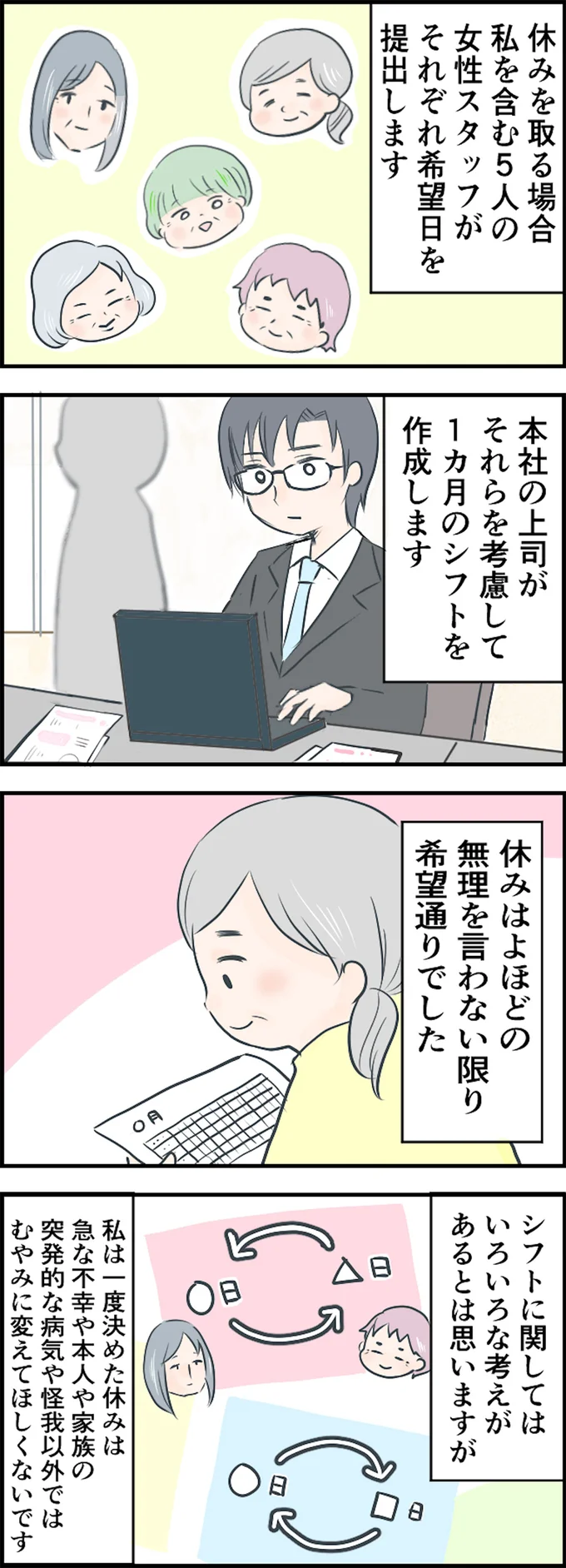 シフトに関しては