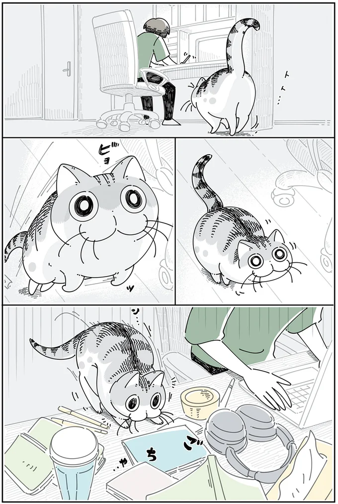 散らかった机の上