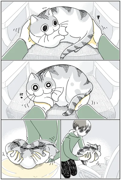 やさしく持ち上げて…