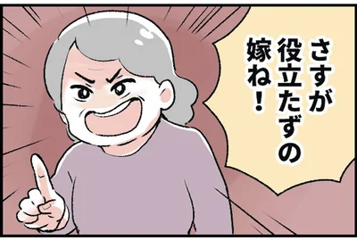 さすが役立たずの嫁ね！