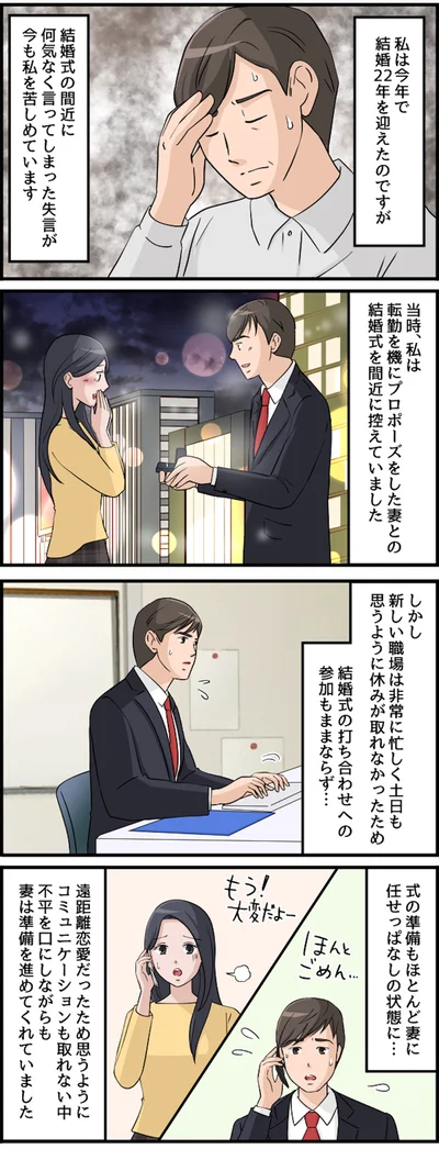 結婚22年を迎えたのですが…