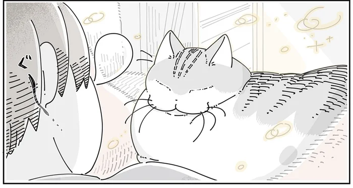 うとうとする猫と一緒に再び就寝。いやいや、起きなきゃいけないんだって！