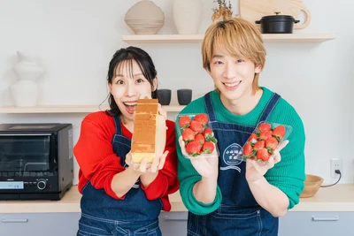 カスタードクリームも手作りして、キュートな一品を作ります！