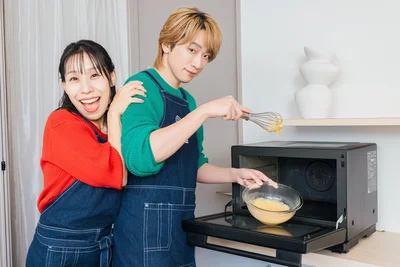 カスタード混ぜ係は小山さん