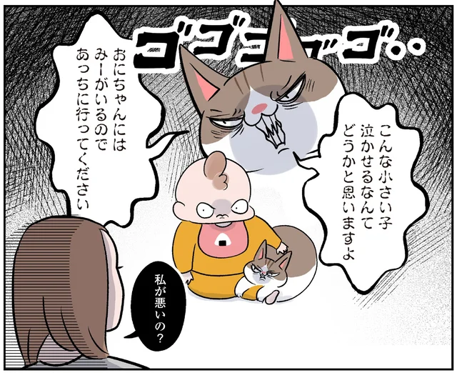 猫を庇って注意したのに！逆に幼児を泣かせたと睨まれる