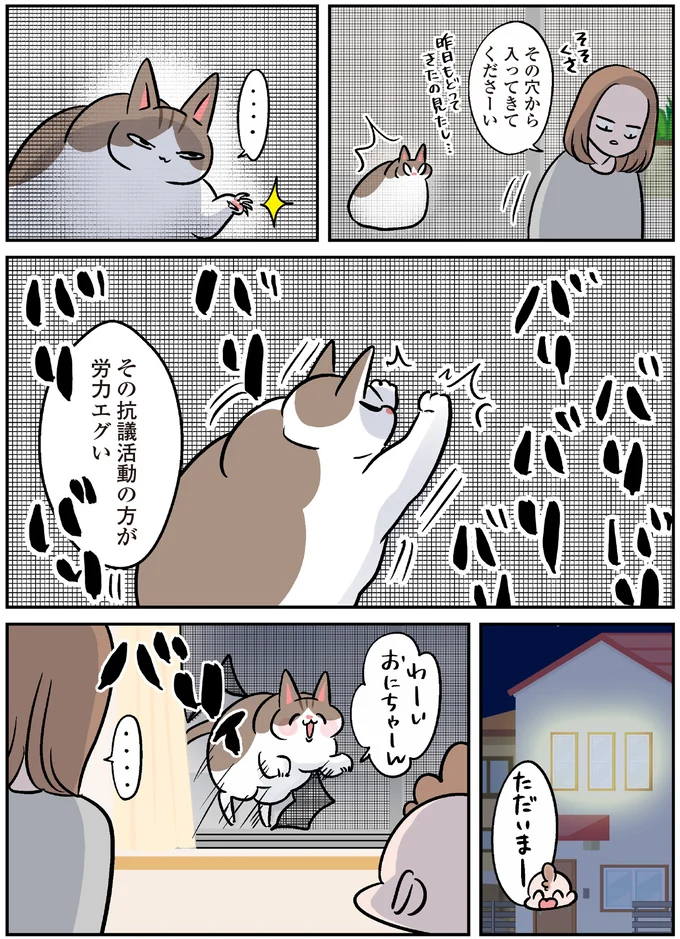 その穴から入ってきてくださーい