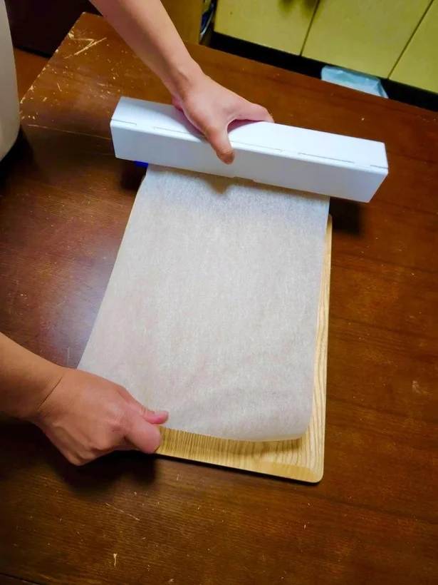 使うのはクッキングシート!(▶︎次へ)