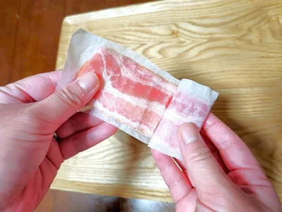 冷凍したら、こんな感じ！そのまま使えてとっても便利