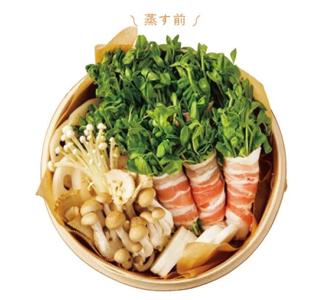 ふたをして16分ほど蒸す（様子を見て調整する）