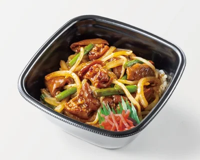 牛もつ味噌焼き重（丼タイプ）690円