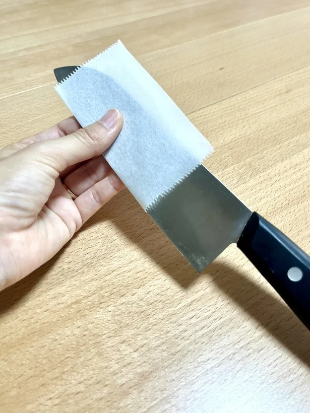 包丁に挟んで…（▶︎次へ）