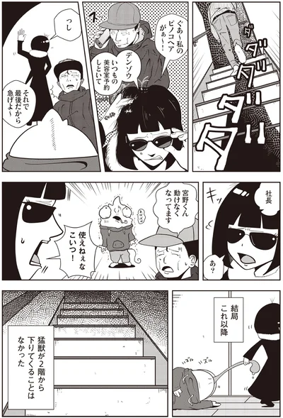 猛獣が2階から下りてくることはなかった