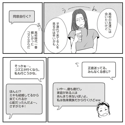 同窓会行く？