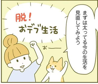 「思ったより食べてた！」ネコちゃんと一緒に太る生活をまずは見直し！