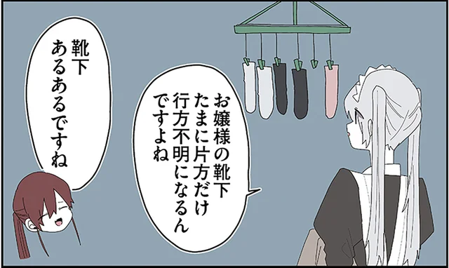 偏愛執事に疑いの目!?片方だけ消える靴下とメイドの推理