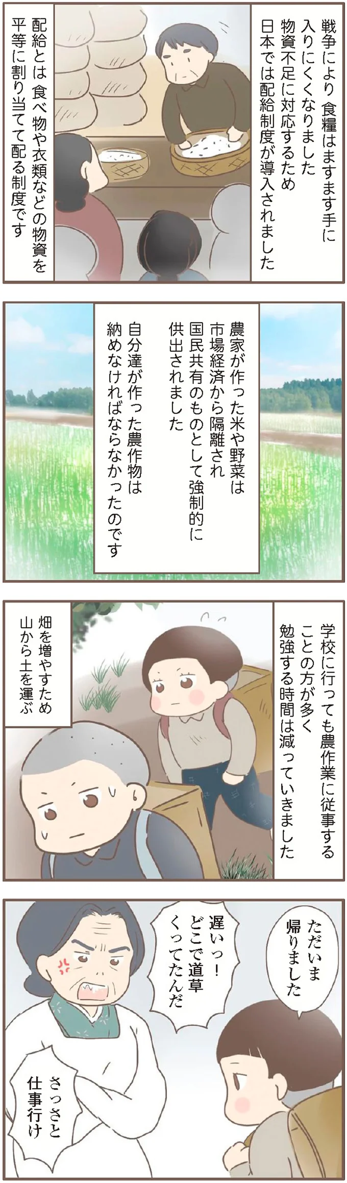 配給制度が導入されました