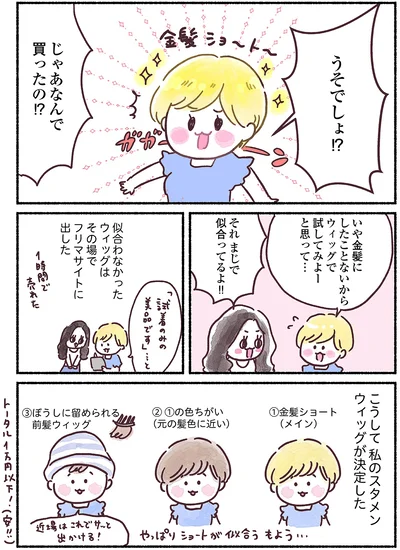 スタメンウィッグが決定した