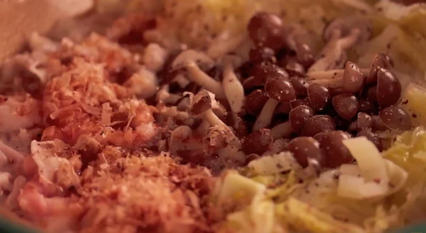 きじま流「とろとろ白菜の酒鍋」　▶︎絶対に外せない材料は？