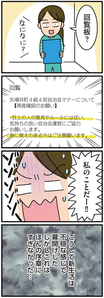 こうして新生活は不穏な感じで幕開けした