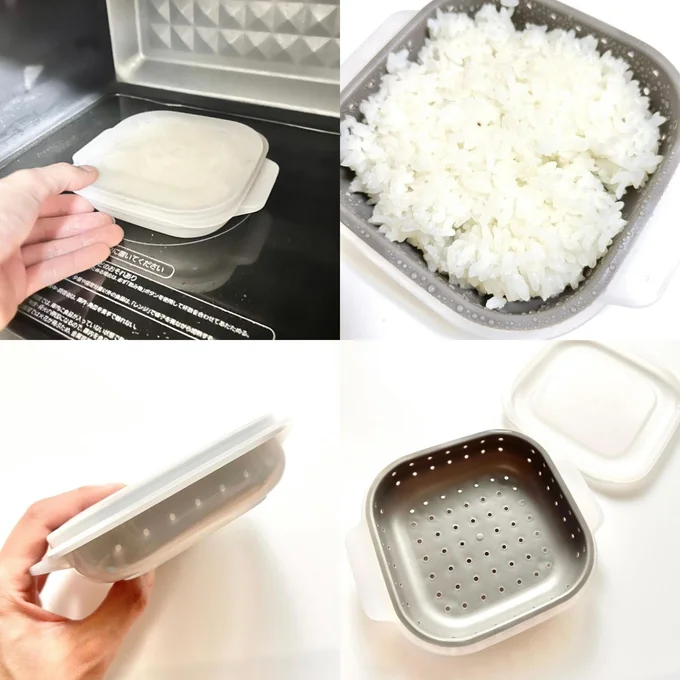 すのこ付きで余分な水分を冷凍や電子レンジにも対応しています　　