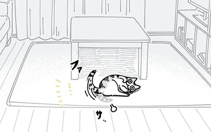 しっぽで答えてる…？