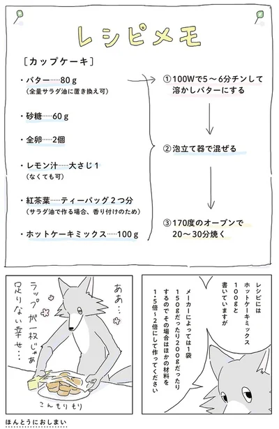 『眠れぬ夜はケーキを焼いて』より