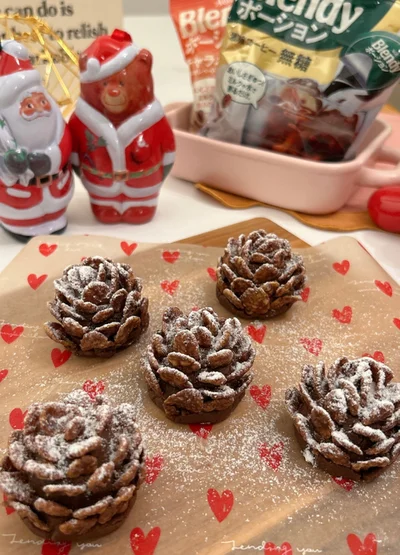 松ぼっくりケーキ▶松ぼっくりケーキの作り方は次の画像から！（⇒次へ）