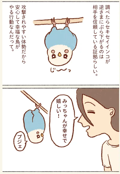 逆さまにぶら下がる理由は