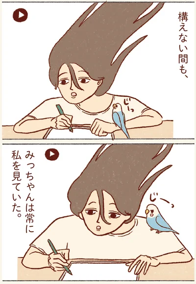 構えない間も