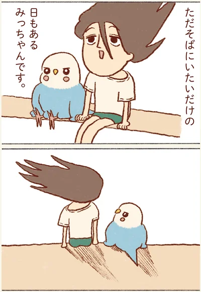 ただそばにいたいだけの日もあるみっちゃんです。