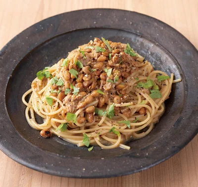 やみつき納豆パスタ