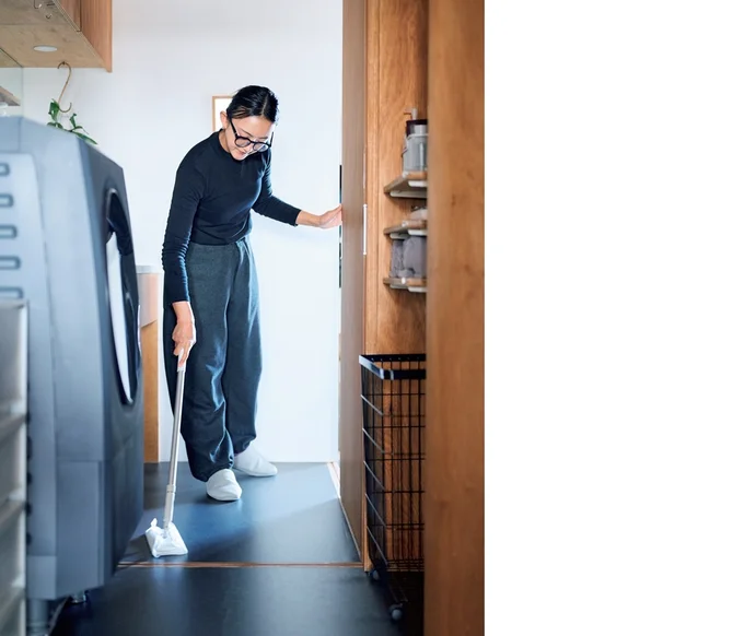 そのままキッチンの床まできれいに