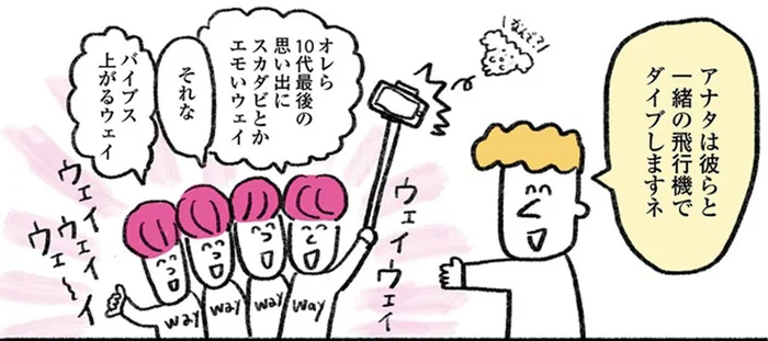 痛い痛い痛い！ ウェイ系の若者たちに続いて私もスカイダイビング