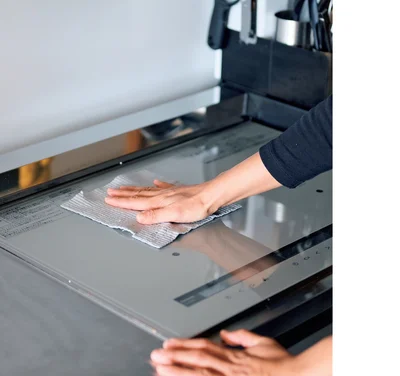 台の上やコンロまわりを拭いたら