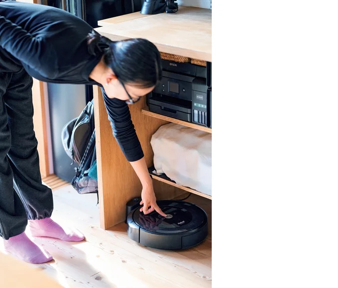 ロボット掃除機のスイッチオン